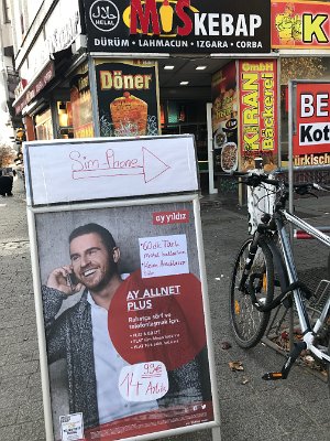 Nabídka mobilního operátora psaná v turečtině